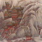 回声（界画）<br> Feng Changjiang Echo (Ruler painting)