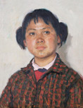 女青年肖像（陕北女孩）