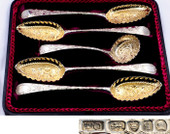 1791-1806年 英国乔治时期 古董纯银餐具 （一套）